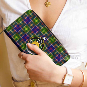 Arnott Tartan Women's Leather Wallet with Family Crest - Tartan Vibes Clothing