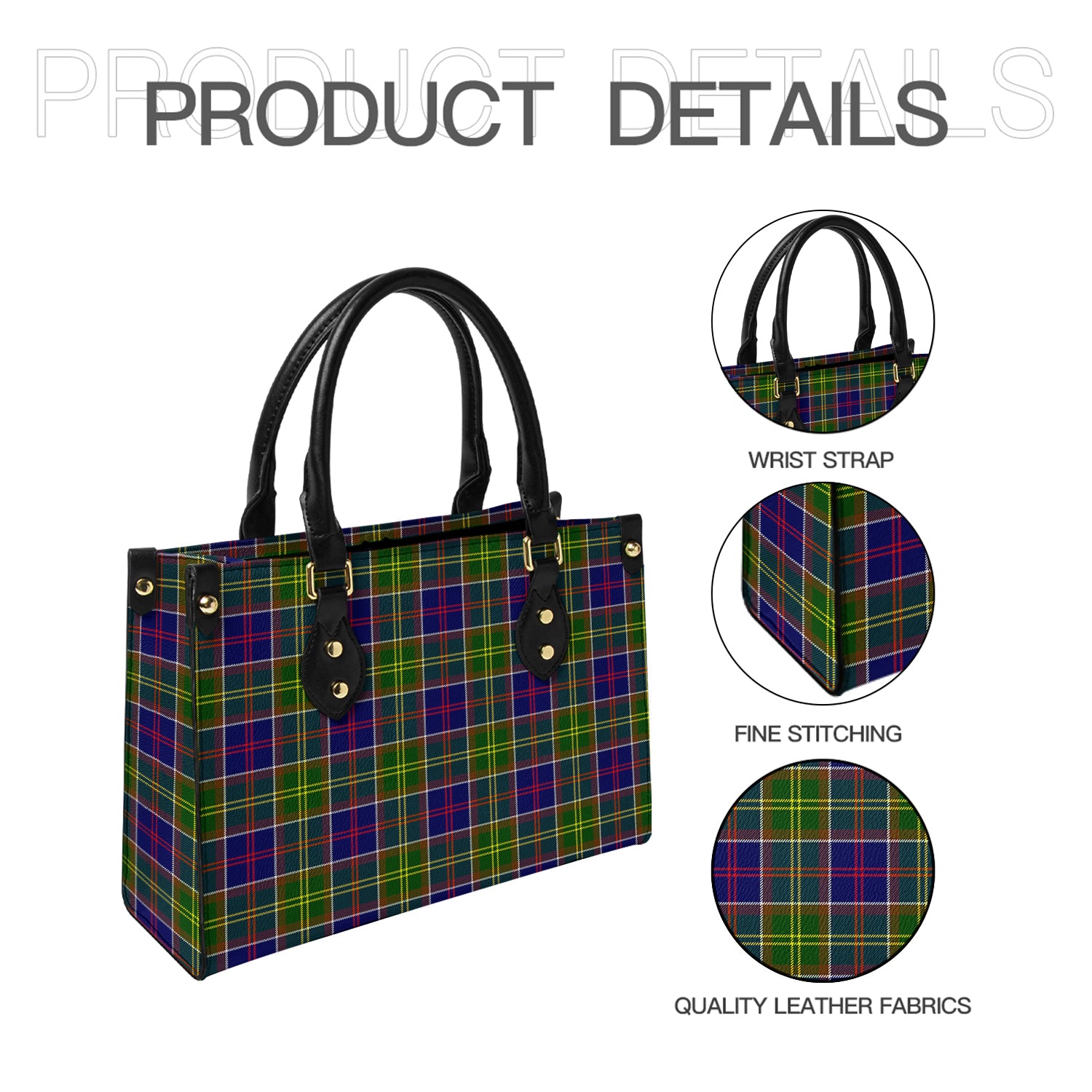 Arnott Tartan Leather Bag - Tartanvibesclothing