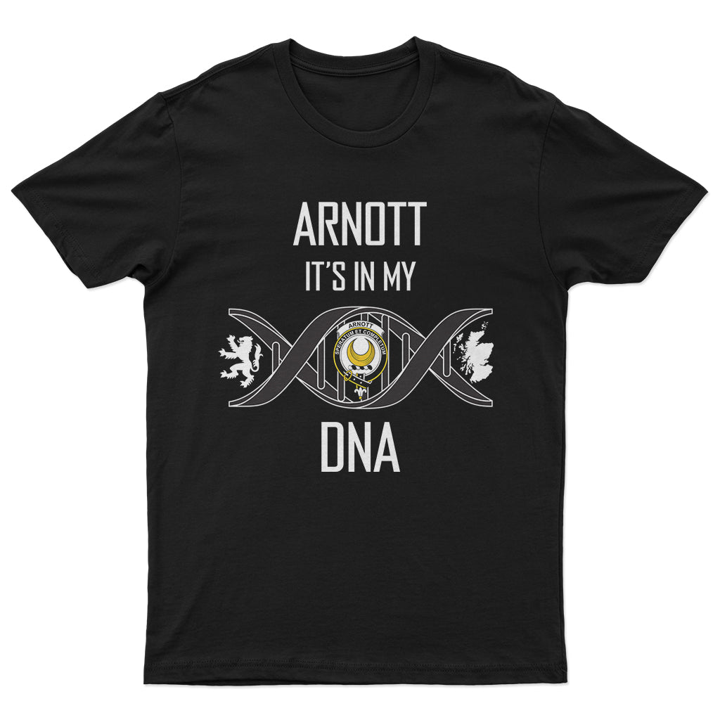 Arnott Family Crest DNA In Me Mens T Shirt - Tartanvibesclothing