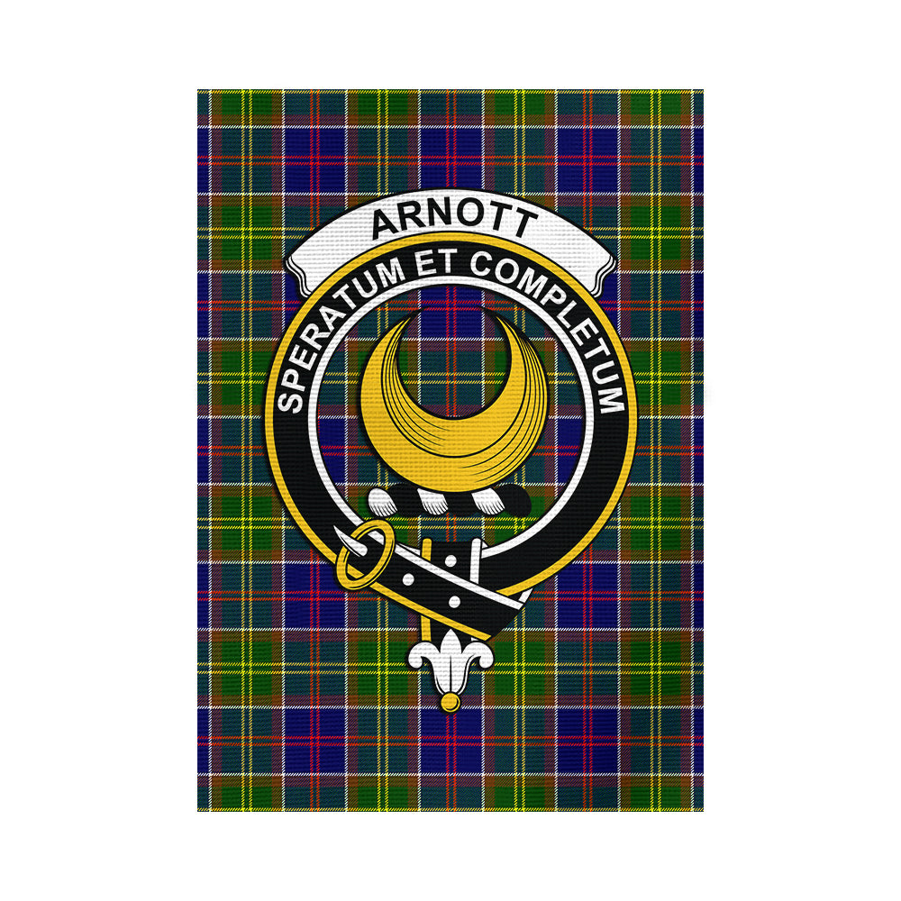 Arnott Tartan Flag with Family Crest - Tartan Vibes Clothing