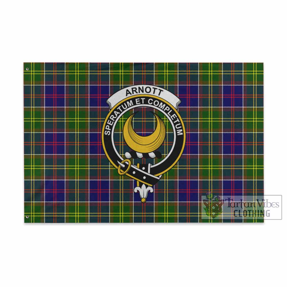 Arnott Tartan House Flag with Family Crest - Tartan Vibes Clothing