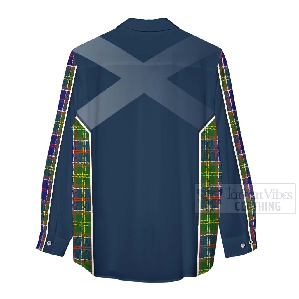 Tartan Vibes Clothing Arnott Tartan Women's Casual Shirt with Family Crest and Scottish Thistle Vibes Sport Style