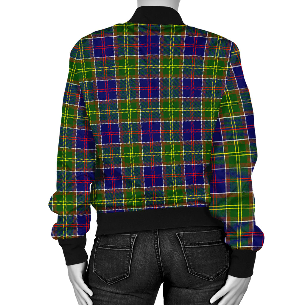 Arnott Tartan Bomber Jacket with Family Crest - Tartanvibesclothing