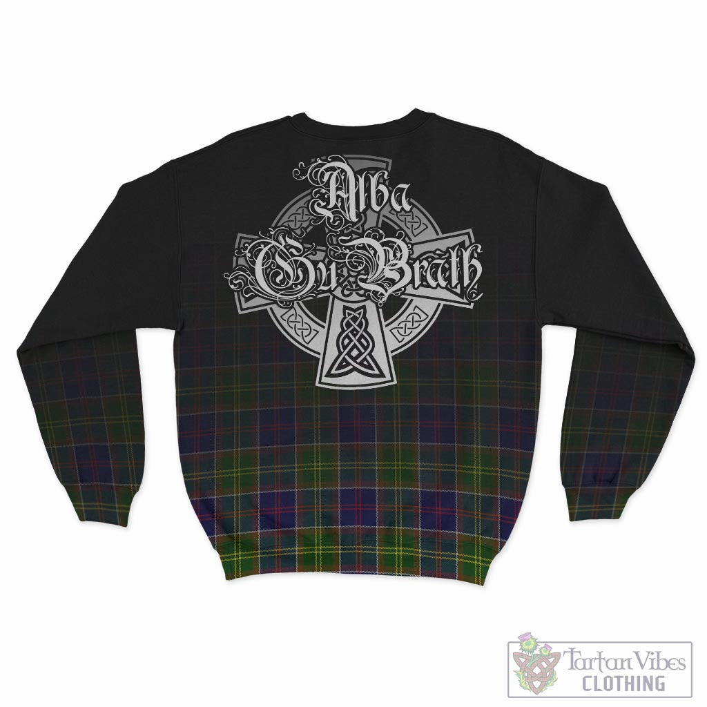 Tartan Vibes Clothing Arnott Tartan Sweatshirt Featuring Alba Gu Brath Family Crest Celtic Inspired