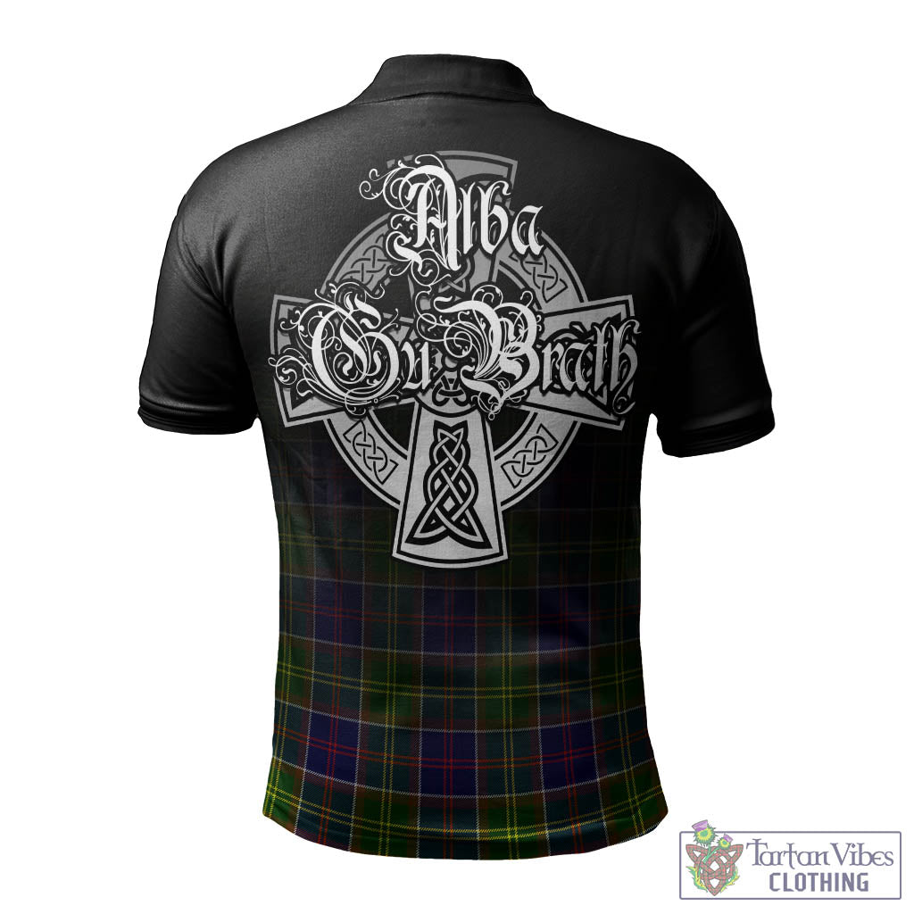 Tartan Vibes Clothing Arnott Tartan Polo Shirt Featuring Alba Gu Brath Family Crest Celtic Inspired