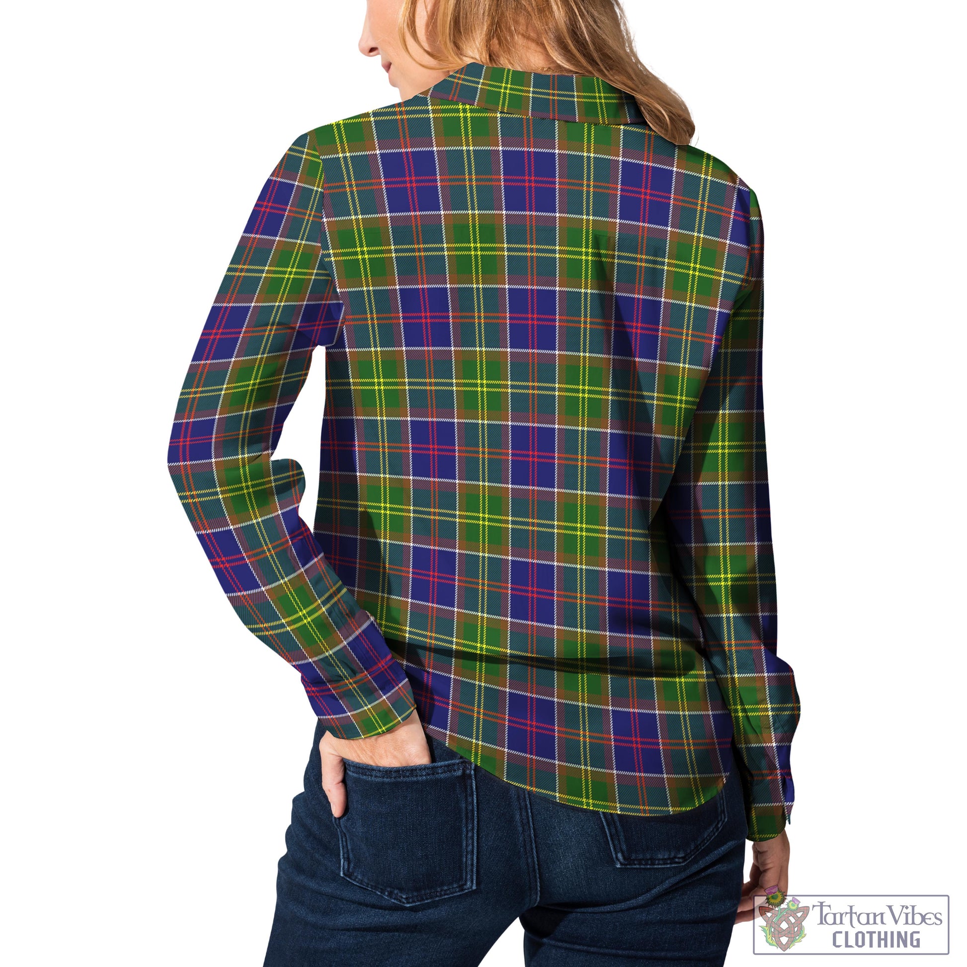 Tartan Vibes Clothing Arnott Tartan Womens Casual Shirt with Family Crest