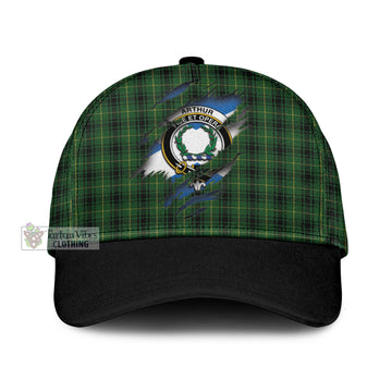 Arthur Tartan Classic Cap with Family Crest In Me Style