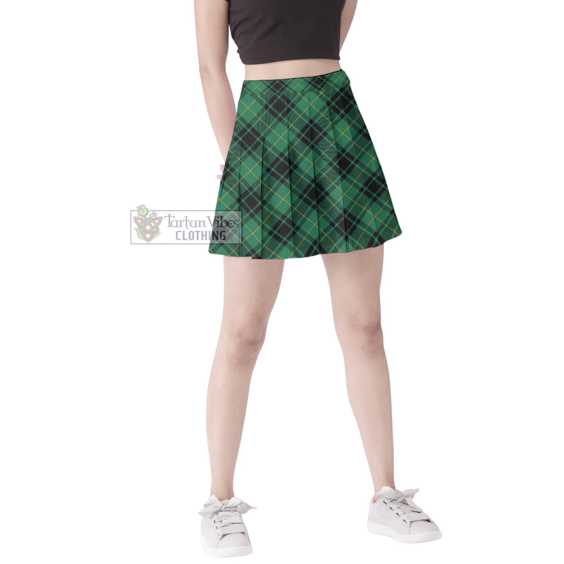 Tartan Vibes Clothing Arthur Ancient Tartan Women's Plated Mini Skirt