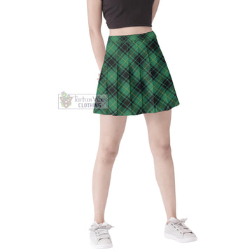 Arthur Ancient Tartan Women's Plated Mini Skirt Cross Style