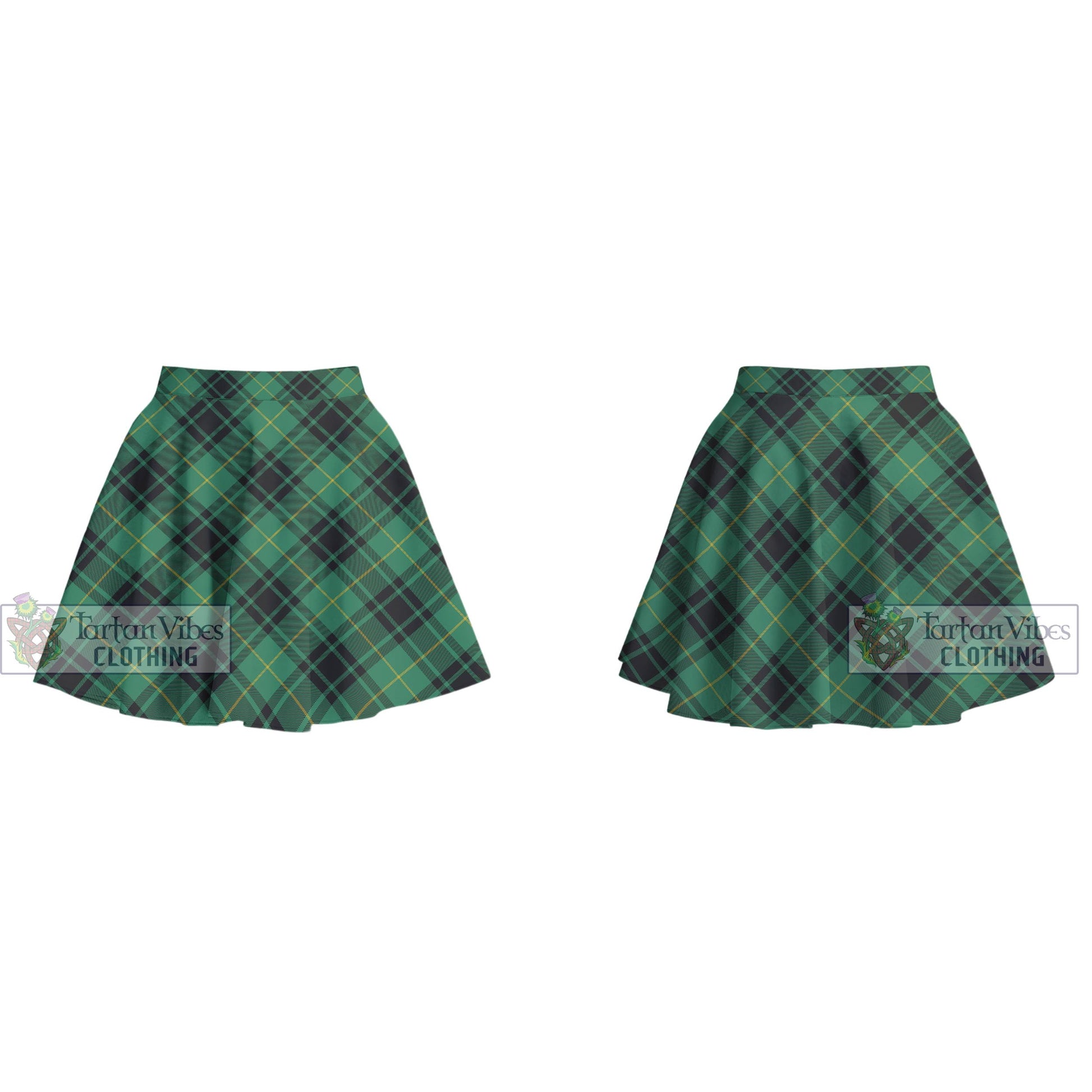 Tartan Vibes Clothing Arthur Ancient Tartan Women's Plated Mini Skirt