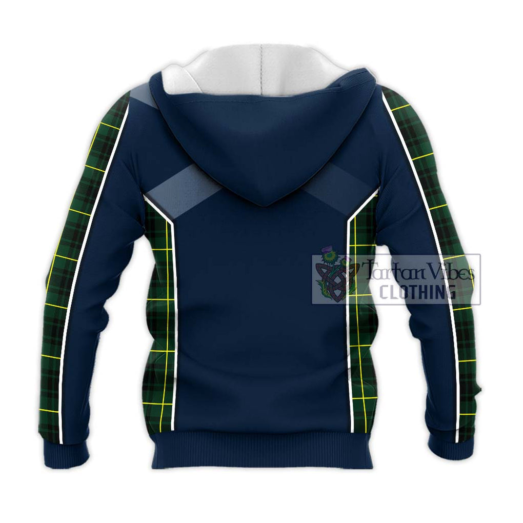 Arthur Modern Tartan Knitted Hoodie with Family Crest and Lion Rampant Vibes Sport Style - Tartan Vibes Clothing