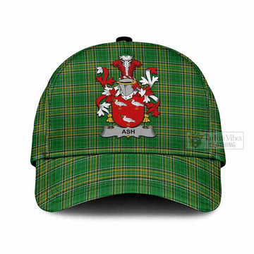 Ash Irish Clan Tartan Classic Cap with Coat of Arms