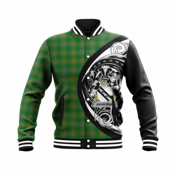 Ashborne Irish Clan Baseball Jacket Celtic Circle Style Unisex - Tartan Vibes Clothing