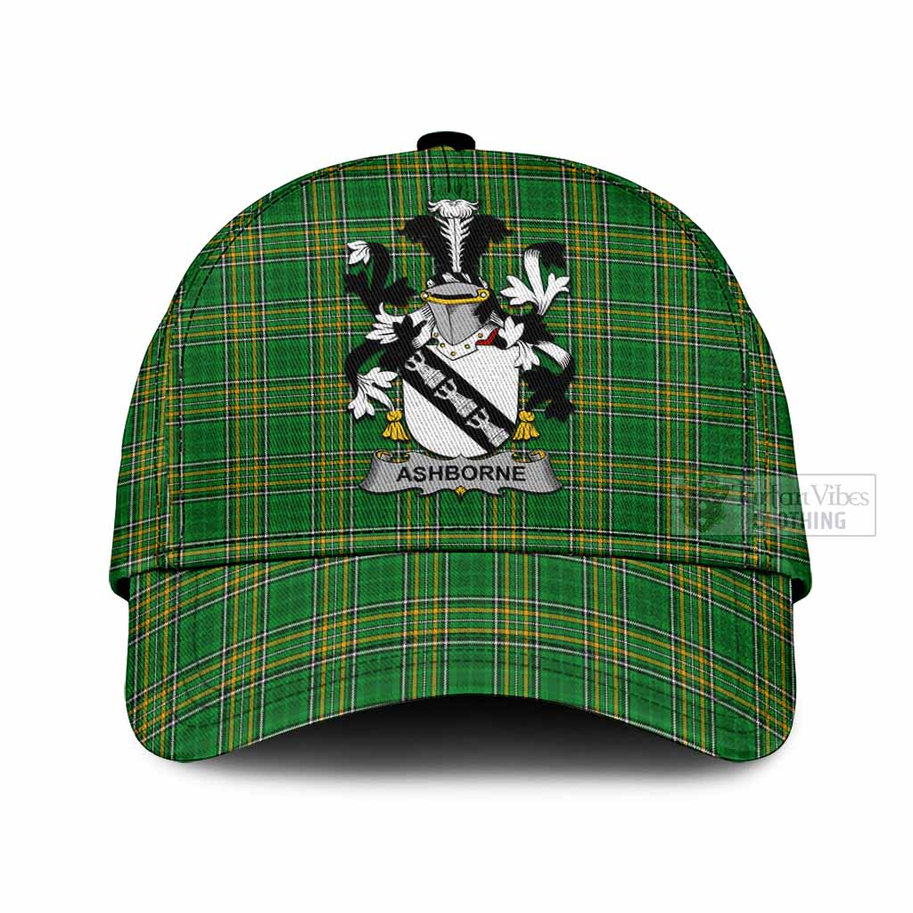 Tartan Vibes Clothing Ashborne Irish Clan Tartan Classic Cap with Coat of Arms