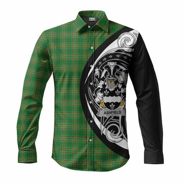 Ashfield Irish Clan Long Sleeve Button Shirt Celtic Circle Style Men's Shirt S - Tartan Vibes Clothing