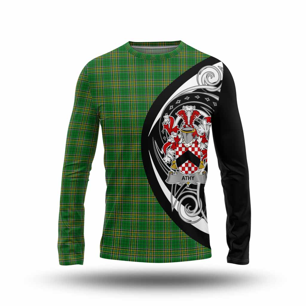 Athy Irish Clan Long Sleeve T-Shirt Celtic Circle Style Unisex - Tartan Vibes Clothing