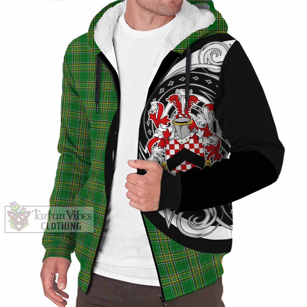Athy Irish Clan Sherpa Hoodie Celtic Circle Style - Tartan Vibes Clothing