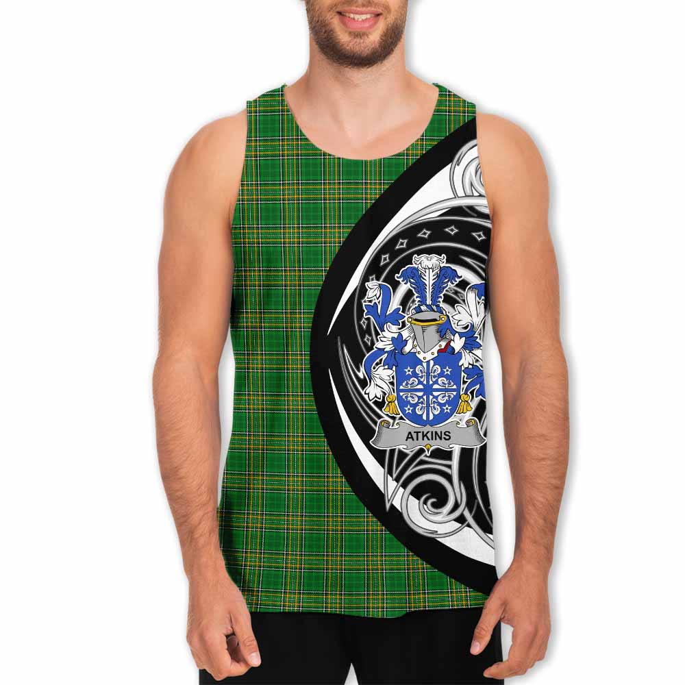 Atkins Irish Clan Men's Tank Top Celtic Circle Style Men - Tartan Vibes Clothing