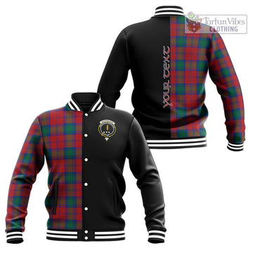 Auchinleck (Affleck) Tartan Baseball Jacket with Family Crest and Half Of Me Style Unisex - Tartan Vibes Clothing