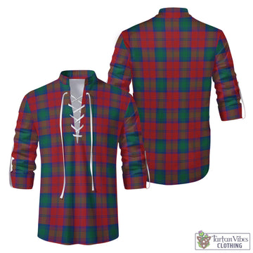 Auchinleck (Affleck) Tartan Men's Scottish Traditional Jacobite Ghillie Kilt Shirt