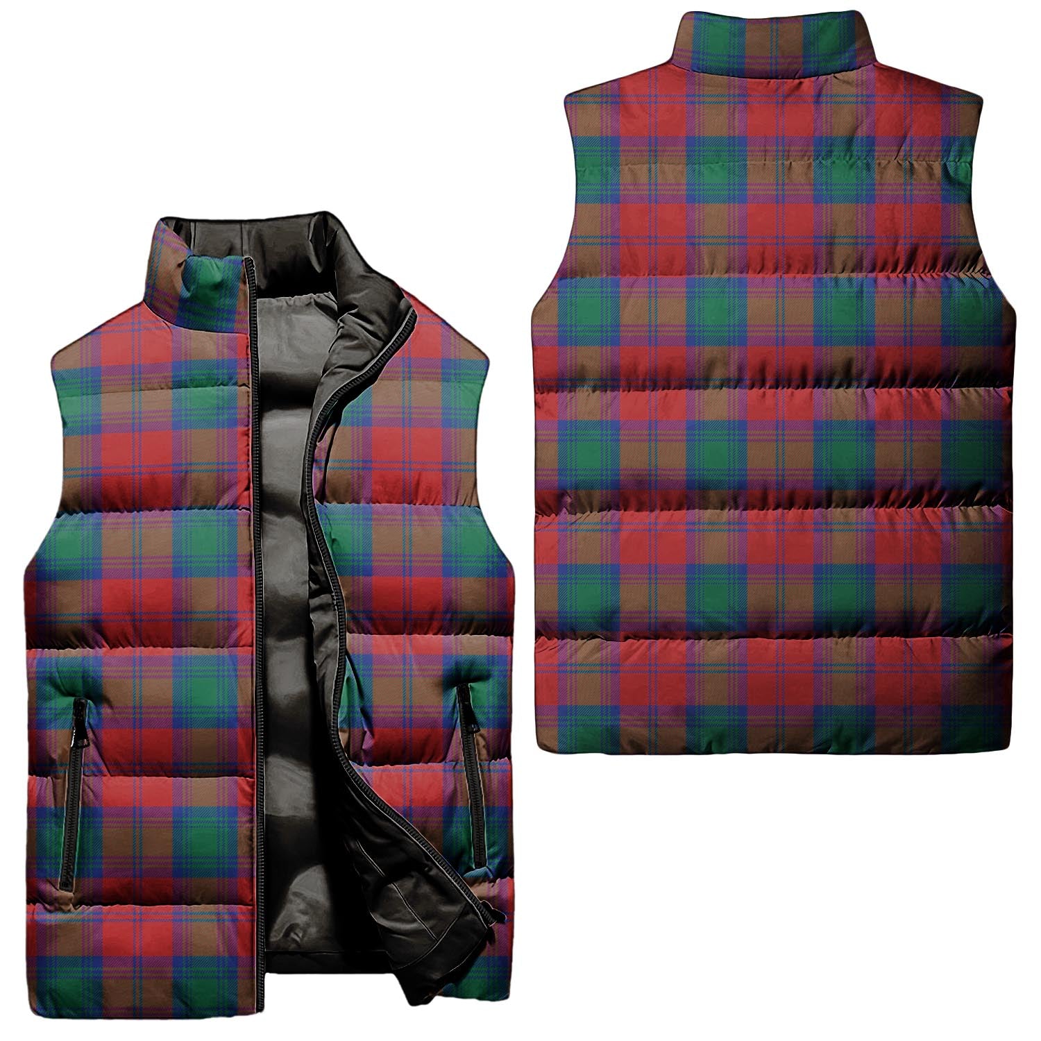 Auchinleck Tartan Sleeveless Puffer Jacket Unisex - Tartanvibesclothing