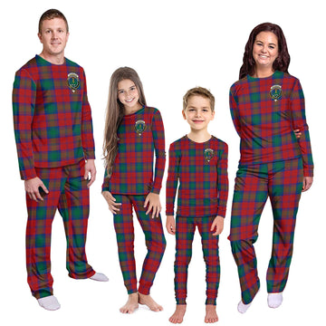 Auchinleck Tartan Pajamas Family Set with Family Crest