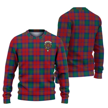 Auchinleck Tartan Knitted Sweater with Family Crest