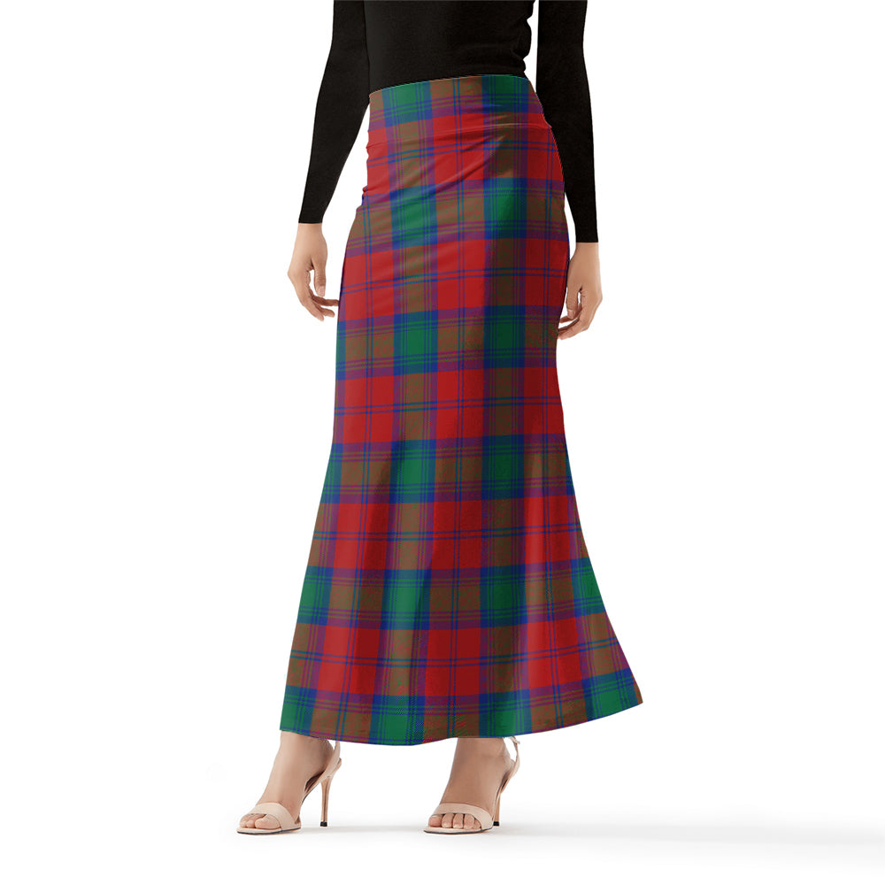Auchinleck Tartan Womens Full Length Skirt Female - Tartanvibesclothing