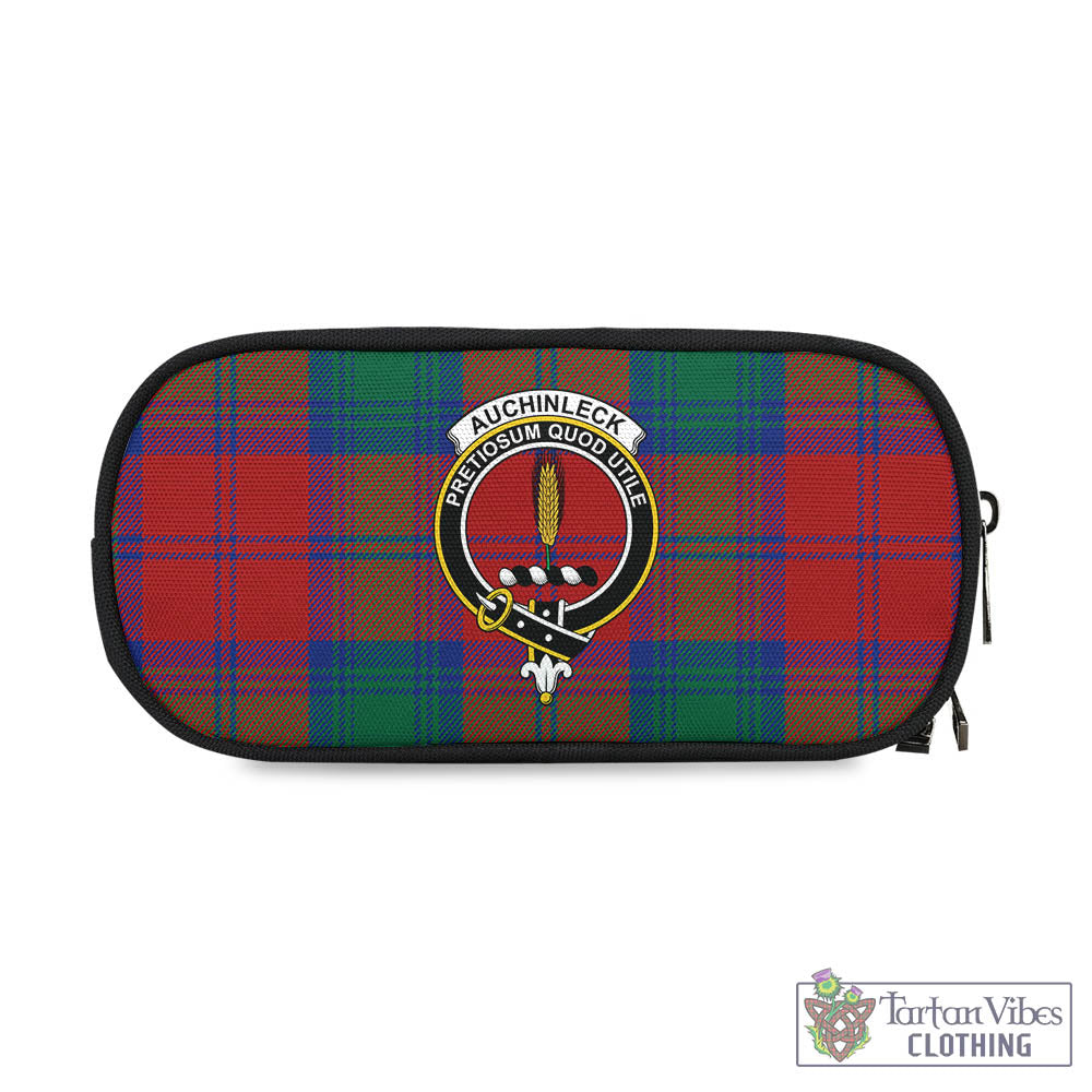 Tartan Vibes Clothing Auchinleck Tartan Pen and Pencil Case with Family Crest