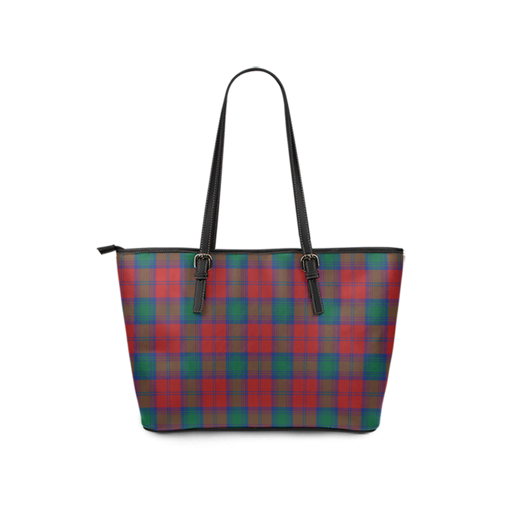 Auchinleck Tartan Leather Tote Bag - Tartanvibesclothing