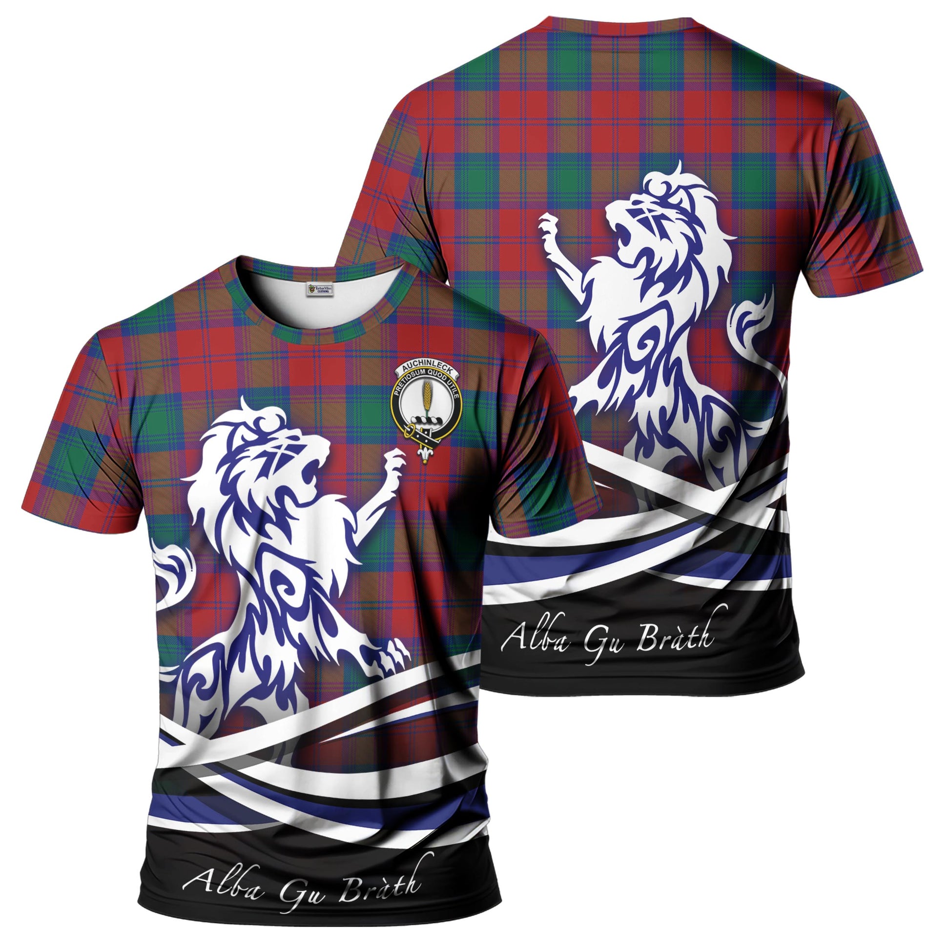 auchinleck-tartan-t-shirt-with-alba-gu-brath-regal-lion-emblem