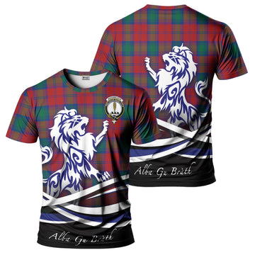 Auchinleck (Affleck) Tartan T-Shirt with Alba Gu Brath Regal Lion Emblem