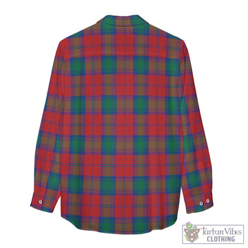 Auchinleck (Affleck) Tartan Women's Casual Shirt with Family Crest