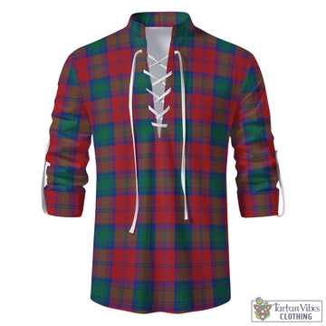 Auchinleck (Affleck) Tartan Men's Scottish Traditional Jacobite Ghillie Kilt Shirt