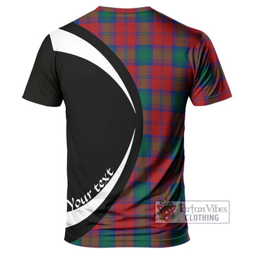 Auchinleck (Affleck) Tartan T-Shirt with Family Crest Circle Style