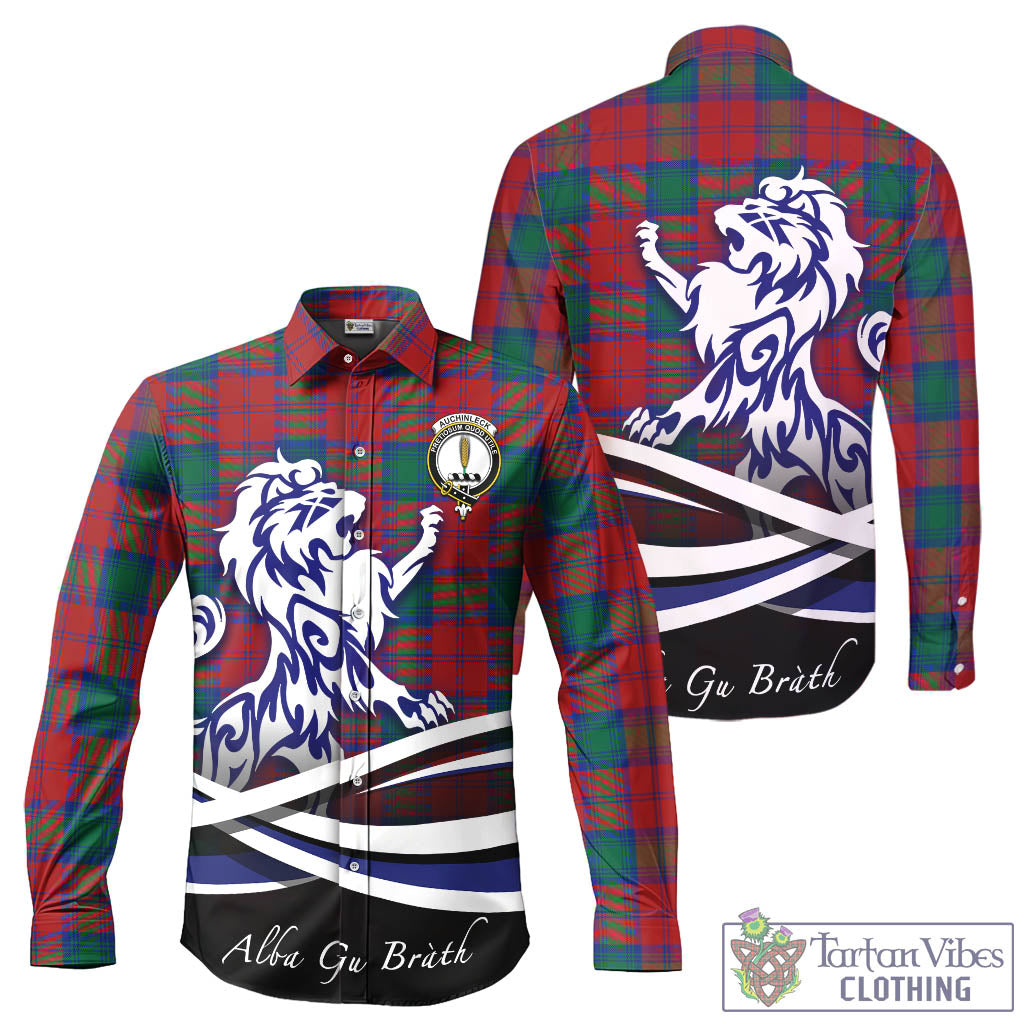 auchinleck-tartan-long-sleeve-button-up-shirt-with-alba-gu-brath-regal-lion-emblem