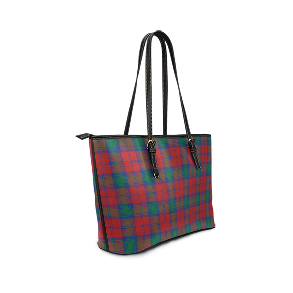 Auchinleck Tartan Leather Tote Bag - Tartanvibesclothing