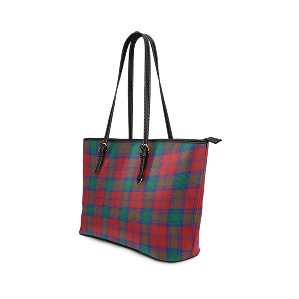 Auchinleck Tartan Leather Tote Bag - Tartanvibesclothing