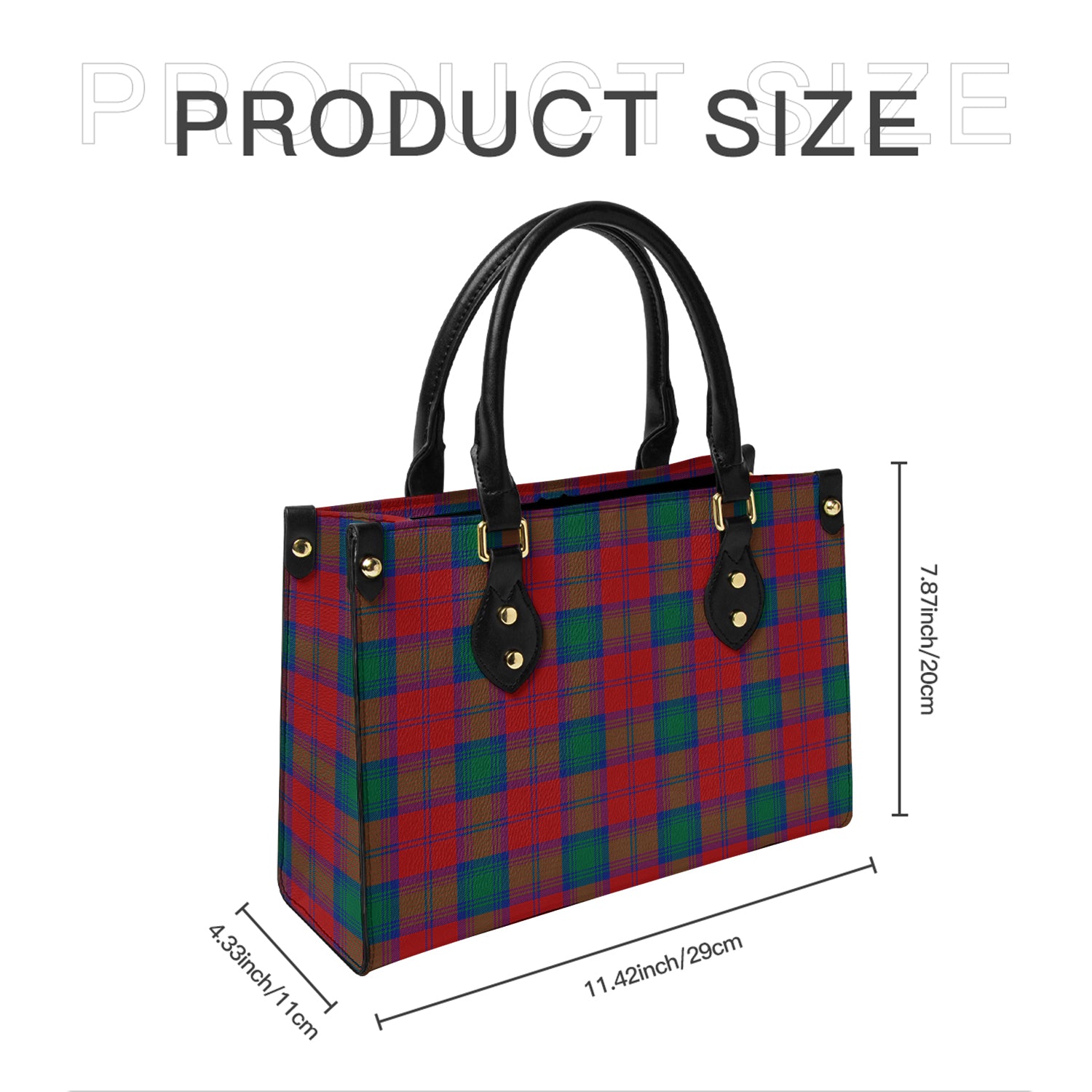 Auchinleck Tartan Leather Bag - Tartanvibesclothing