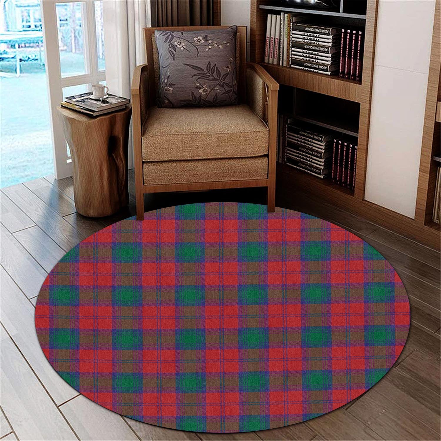 Auchinleck Tartan Round Rug - Tartanvibesclothing