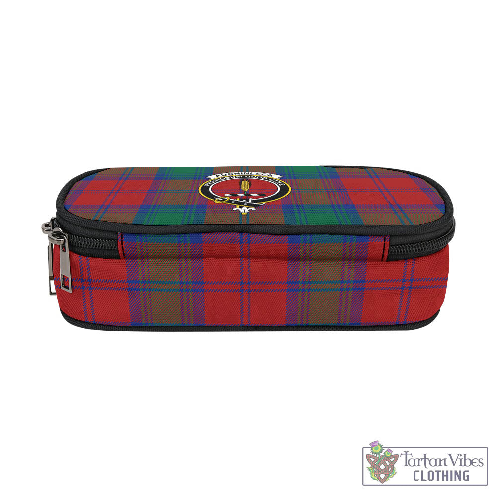 Tartan Vibes Clothing Auchinleck Tartan Pen and Pencil Case with Family Crest