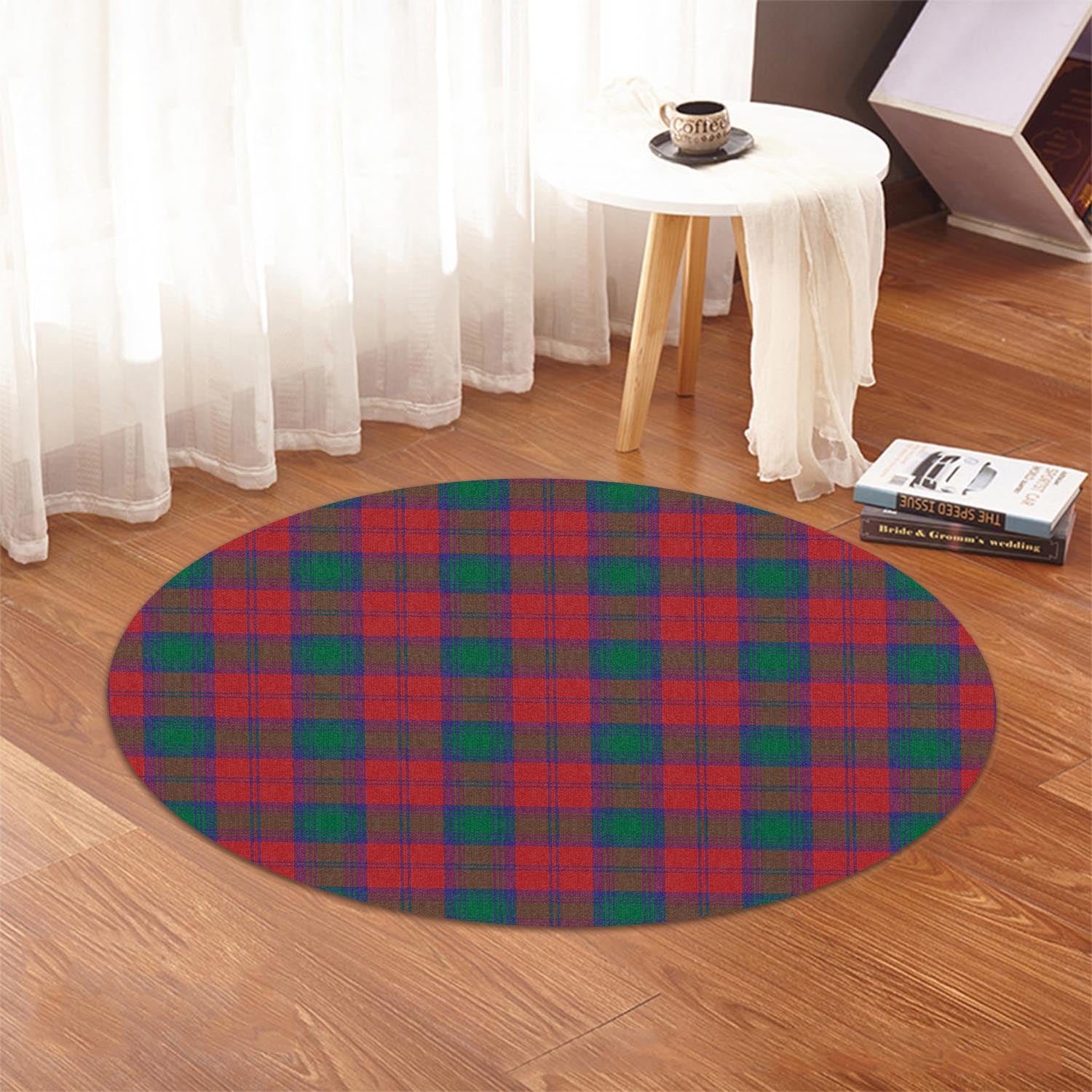 Auchinleck Tartan Round Rug - Tartanvibesclothing