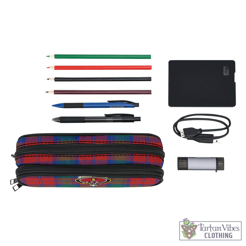 Tartan Vibes Clothing Auchinleck Tartan Pen and Pencil Case with Family Crest