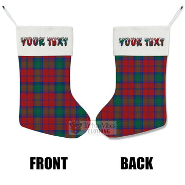 Auchinleck (Affleck) Tartan Christmas Stocking with Personalized Text