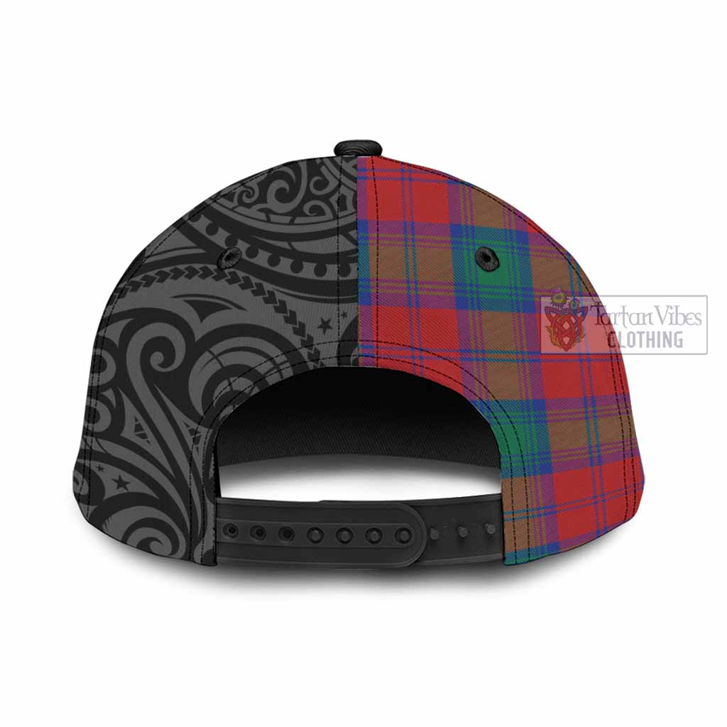 Tartan Vibes Clothing Auchinleck (Affleck) Tartan Classic Cap with New Zealand Silver Fern Half Style