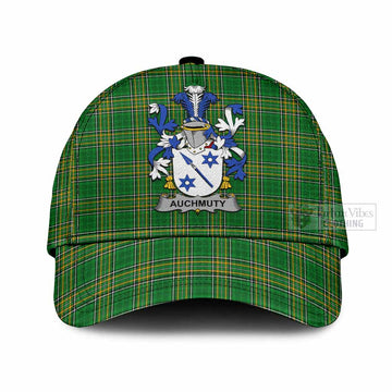 Auchmuty Irish Clan Tartan Classic Cap with Coat of Arms