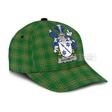 Auchmuty Irish Clan Tartan Classic Cap with Coat of Arms