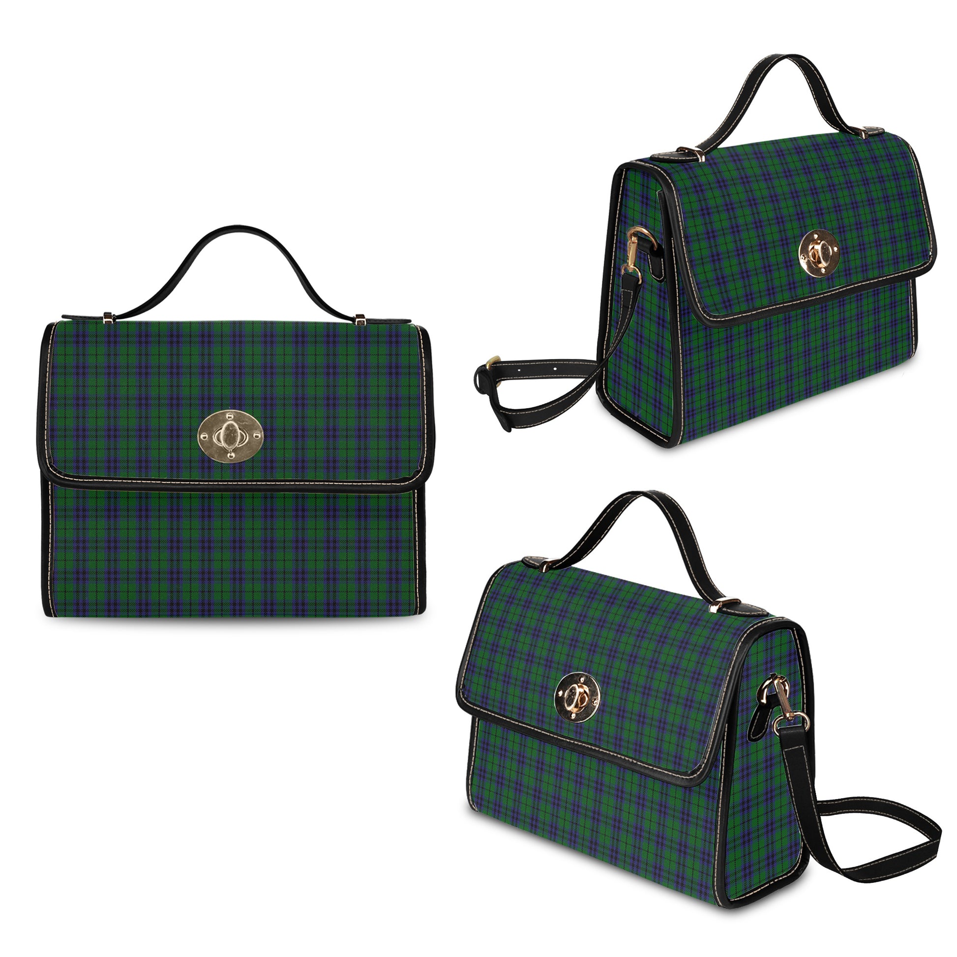 Austin Tartan Leather Strap Waterproof Canvas Bag One Size 34cm * 42cm (13.4" x 16.5") - Tartanvibesclothing