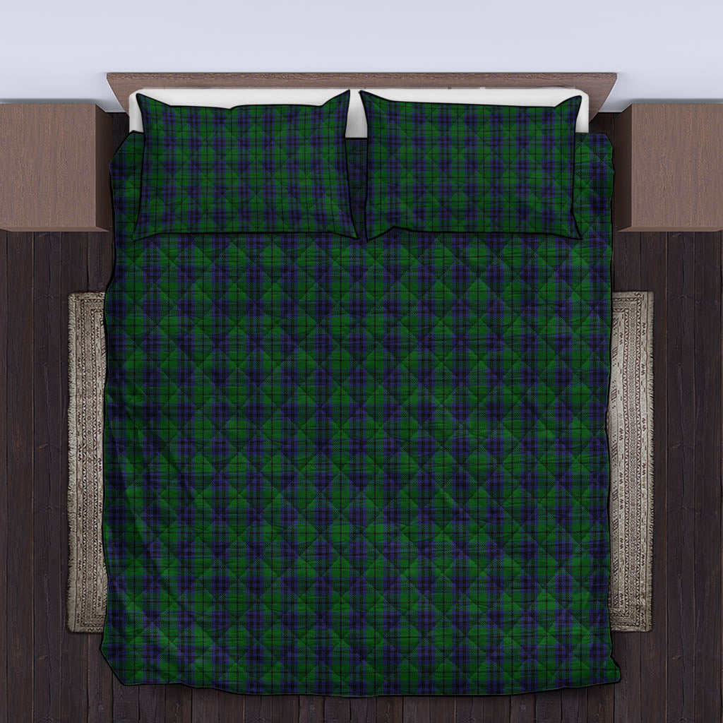 Austin Tartan Quilt Bed Set King - Tartan Vibes Clothing