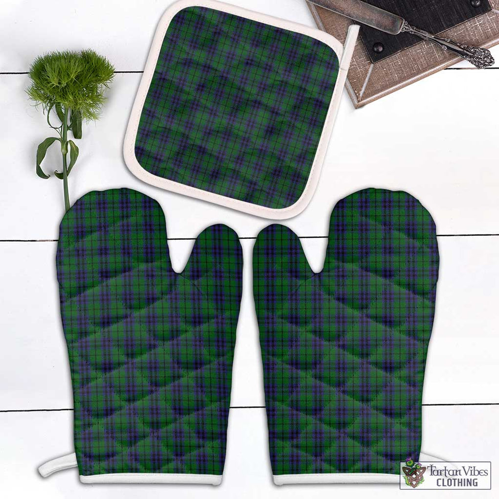 Austin Tartan Combo Oven Mitt & Pot-Holder White - Tartan Vibes Clothing